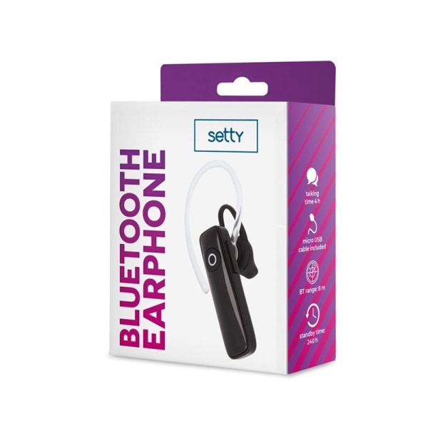 Setty Bluetooth headset SBT-01, Svart
