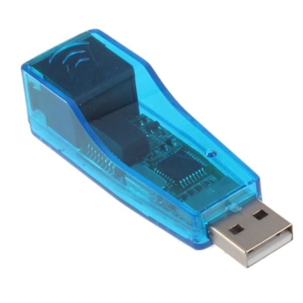 USB nätverksadapter, 10Mbps, transparent, blå