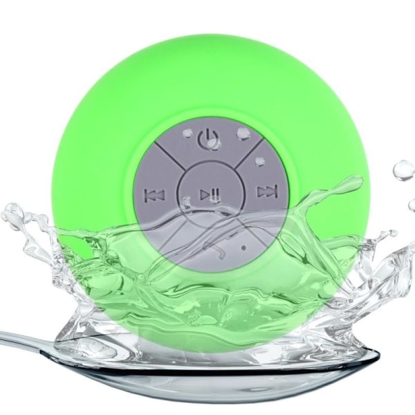 Vattentät Bluetooth-högtalare med sugpropp (Grön)