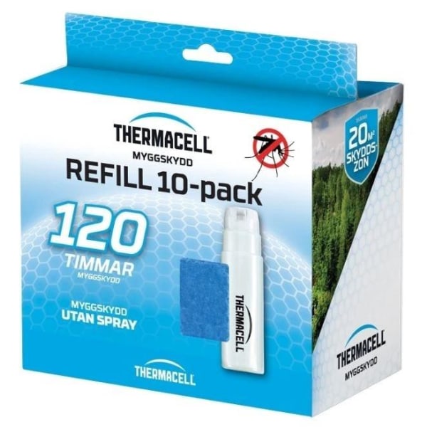 10-pack refill för Thermacell mygg- och knottskydd