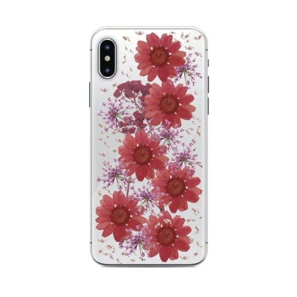 Puro Skal till iPhone X/XS, Hippie Chic Fall Cover, Äkta blommor