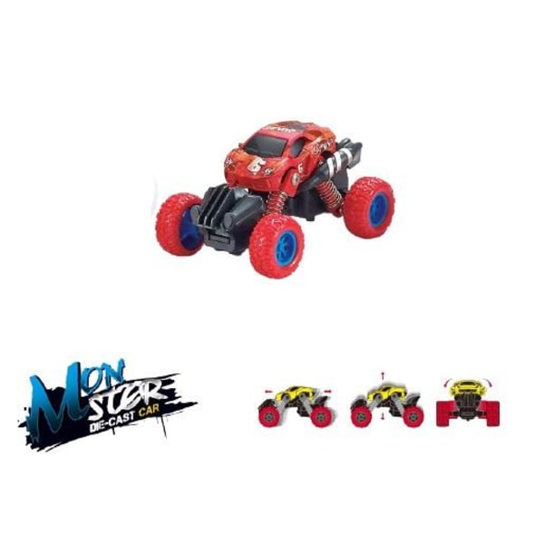 Mini Monstertruck 4x4 1:70, Röd Röd
