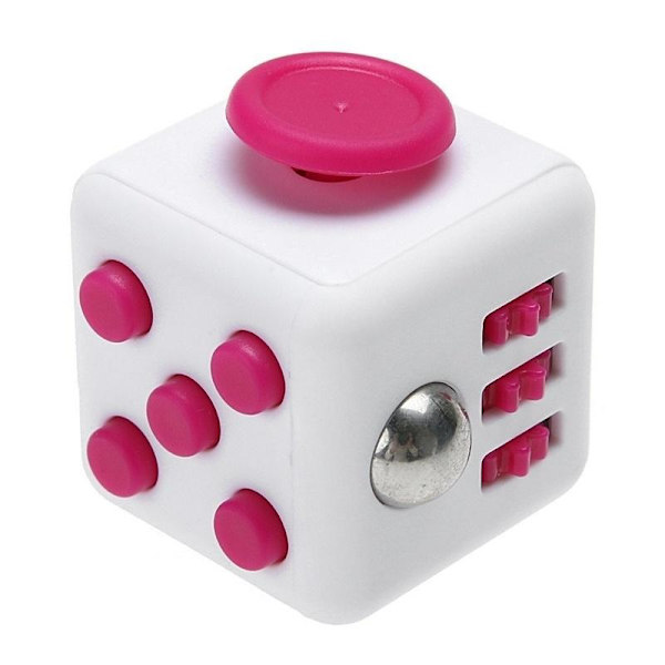 Fidget Cube Vit Rosa 2fbe 95 Fyndiq