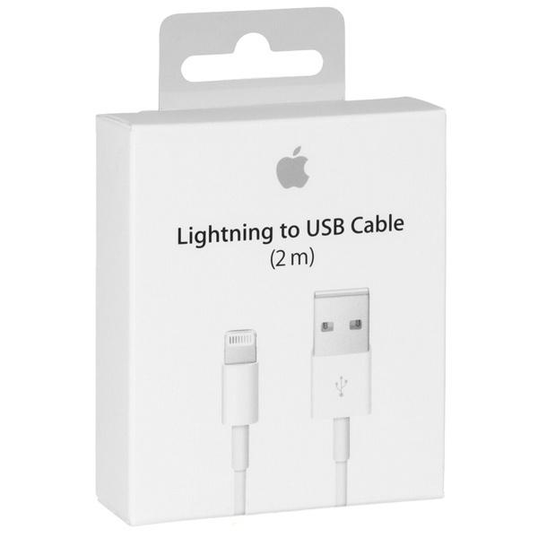Apple Lightning kabel, USB till Lightning, 2m, vit, MD819ZM/A (B