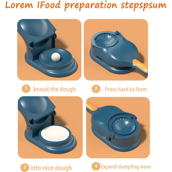 Ravioliform i 1| Tortillapress | Lättanvänd Raviolimaskin | Litthing Dumpling Maker | Praktiska Köksredskap för Dumplings