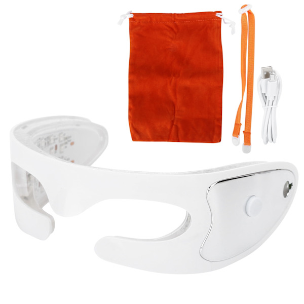 Elektrisk øjenmassager, varme massageværktøj, hud skønhedsmaskine, anti-rynke varme massageværktøj vibration øjne C