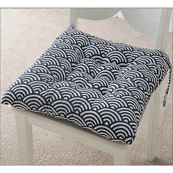 6 kpl:n setti tuolinpehmusteita 40 x 40, Koristeelliset tyynyt tuolinpehmusteet puutarhatyynyt, Polyester