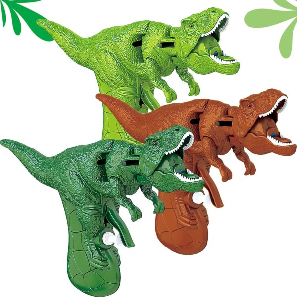 Children's Dinosaur Water Gun Toy, Water Gun for Children Aged 3-5, Children's Small Water Spray Gun, Can Open and Close Mouth (Set of Three) Picture color 3pcs