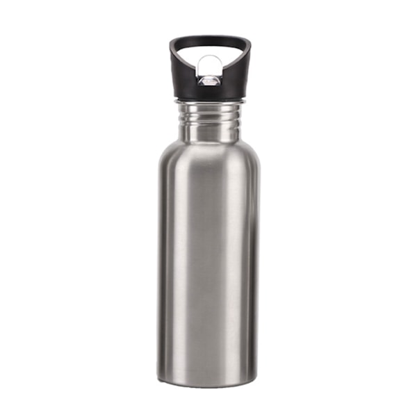Sportsdrikkeflaske i rustfrit stål med håndtag Uisoleret fødevaregodkendt enkeltvæg til cyklister Løbere Vandrere Camping 1000ml 1000ml 1000ml C