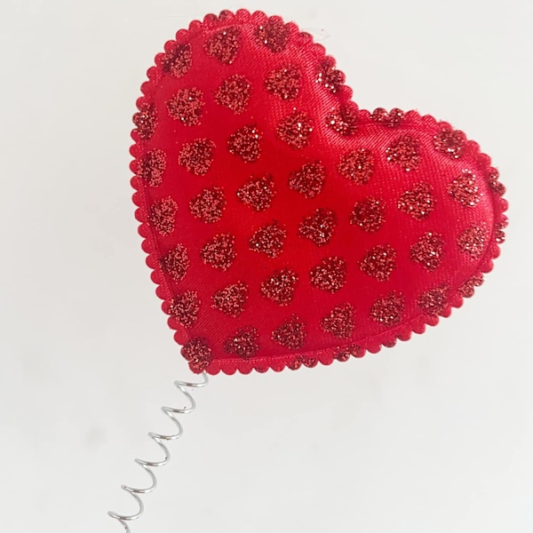 2 stk. Valentinsdag hjerte-diadem kærlighedshårpynt rødt hjerte