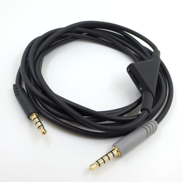 Ljudkabel lämplig för Logitech Astro A10 A40 A30 spelhörlurskabel avstämningsversion black plug 2m