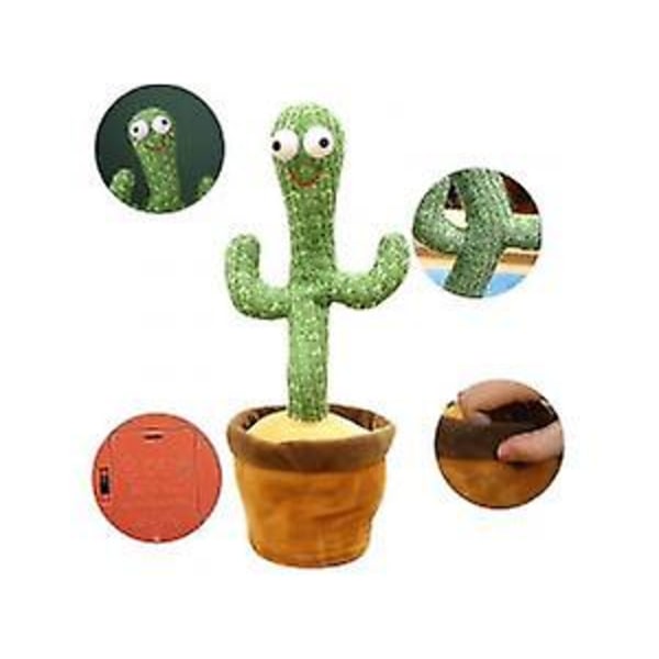 Dansende kaktuslegetøj, taler Gentag sang Sunny kaktuslegetøj(120 sange)