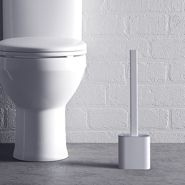 Seinään kiinnitettävä WC-harja, joustava puhdistusharja, säilytysteline WC-istuimelle Blue