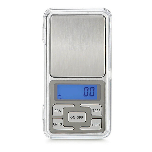 2-pak - Digitalvægt - Lommevægt / Køkkenvægt - Vægt - 0,01-200g Sølv Silver Silver