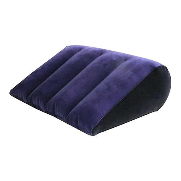 2-pakning Lila oppblåsbare puter, Midjepute 85cm Lang rund pute + 38cm Kilpute, Posisjoneringshjelp Pute