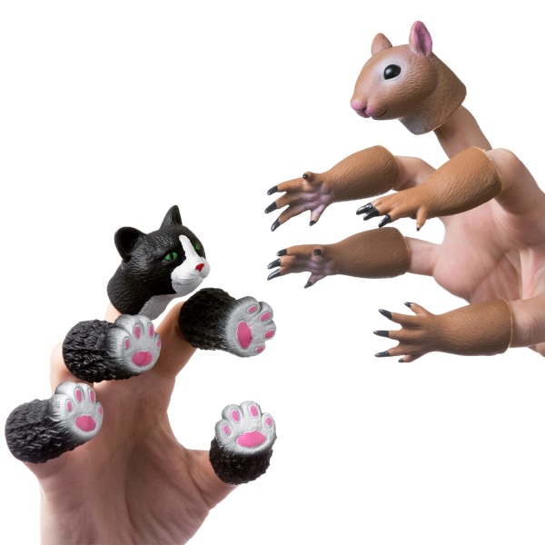 Egern Fingerdukke Sæt, Dyr Dukketeater Teaterrekvisitter, Nyhed Legetøj Mærkelige Ting Gaver A1