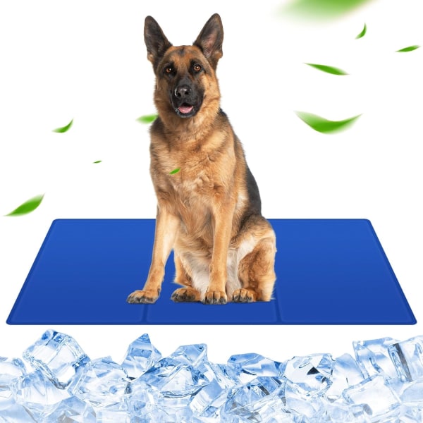Dog Cooling Mat,Self-cooling Dog Cushion With Gel, Non-Slip and Foldable, No Water No Refrigeration, for Home,Travel and Crates 50x65cm