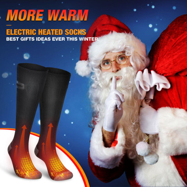 Oppvarmede sokker Fot Vintervarmer Sokk Termosokker 2023 Oppgraderte elektriske varmesokker