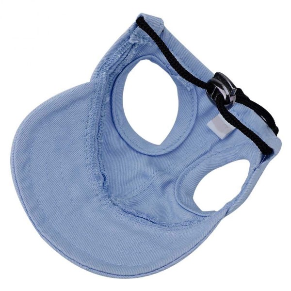 Solbeskyttende hundekasket med justerbar rem sportshat blue S