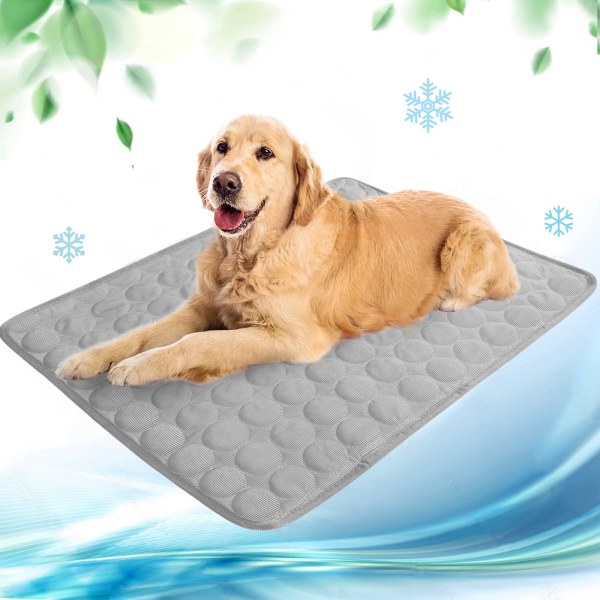 Cooling Mat for Dogs, Self-Cooling Dog Mat, Summer Cooling Pad, Waterproof, Non-Slip Dog Mat for Home, On the Go or in the Car blue XL