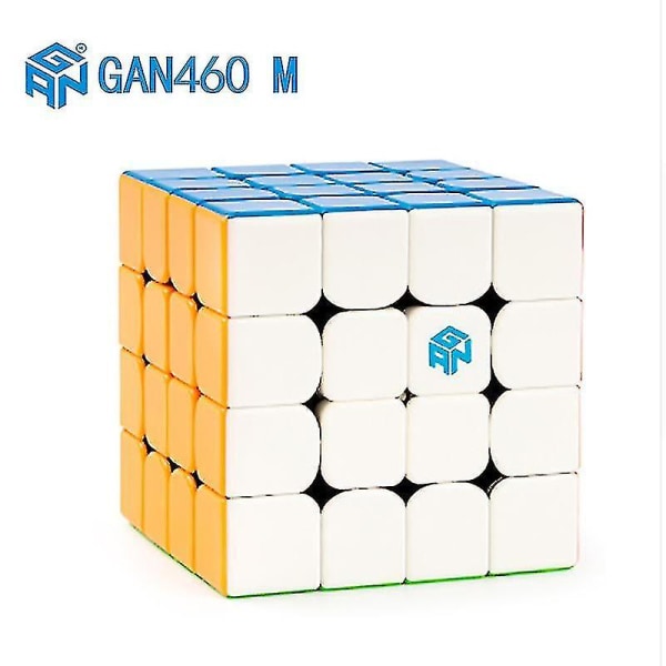 Gan 460 M 4x4 Magnetic Magic Cube Gan 460m Speed ​​Cube Gan460 M Puzzle Cube 4x4x4 Gan 460 Fidget Toys för ångest Stickerless