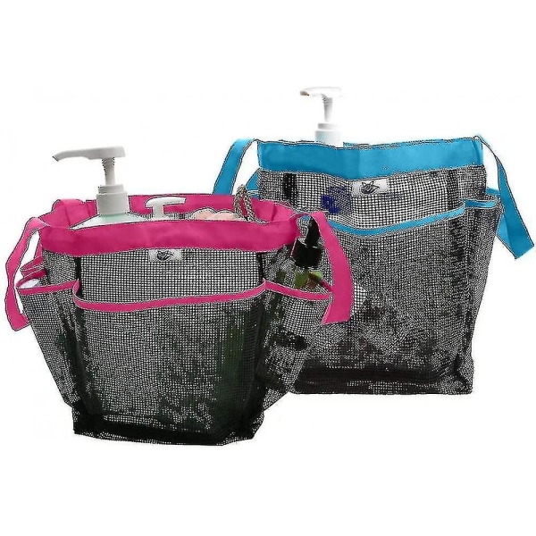 Mesh Shower Caddy, Quick Dry Shower Tote Bag Hängande toalettartiklar, rosa,,aespa