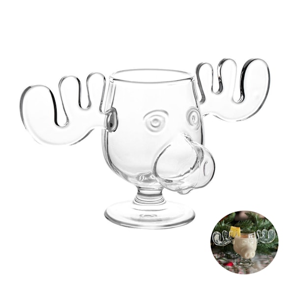 \"National Lampoon's Christmas Vacation Akrylälgmugg - Älgmugg - 237 ml, Klar, Julrenmugg för vatten och öl\"