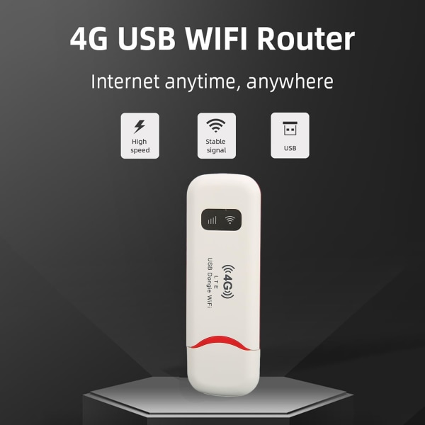 Bärbar trådlös WiFi-router som stöder 10 användare, hög hastighet, stabil signal, WPA WPA2-kryptering, router för hem, resor och kontor