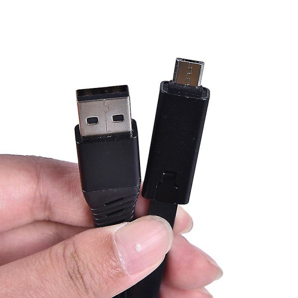 4a snabbladdarkabel Reparerbar USB dataladdsladd 1,5 m återvunnen laddning Black for Android