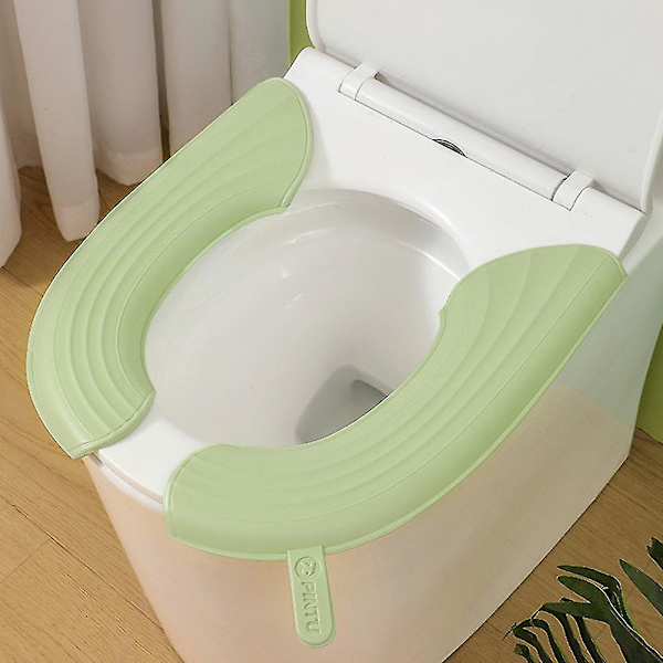 WC-istuin Vedenpitävä WC-istuimen pehmuste kahvoilla Pehmeä paksu Eva-itseliimautuva WC-istuimet