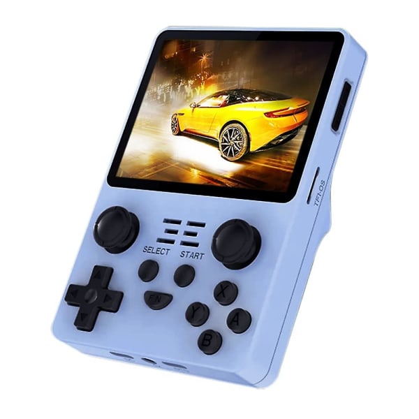 Powkiddy Rgb20s, 16g+64g 15000+ Classic Games Handheld Game Console Blue 16G-128G