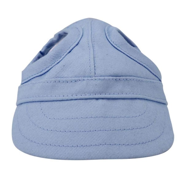 Solbeskyttende solhat til kæledyrshunde med justerbar rem sportshat blue M