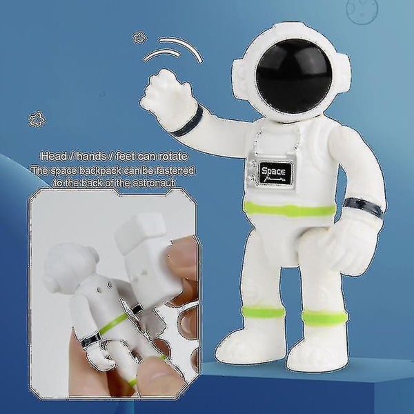 Rymdraketleksak Astronaut Rymdskeppleksak Barn Leksak för tidig utbildning Födelsedagspresent för pojkar Flickor E