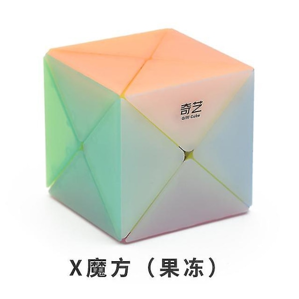 Qiyi Jelly Color Neo Magic Cube Pussel Fingerleksaker Professionell Speed ​​Cube Tidiga pedagogiska leksaker för barn Vuxna Speedcube X