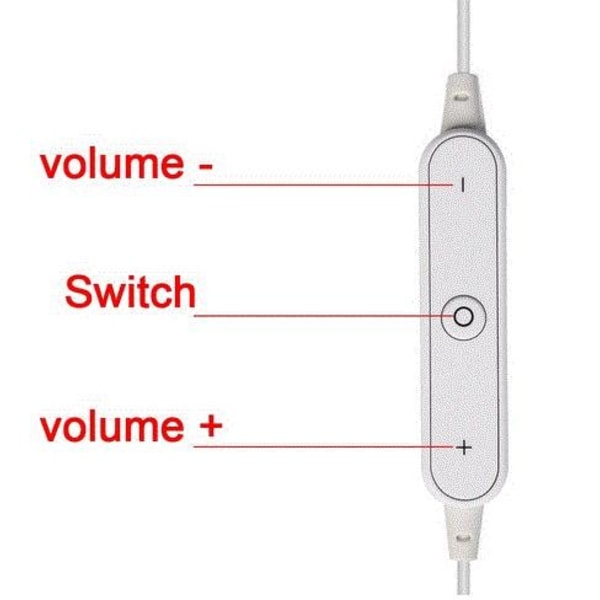 Bluetooth hörlurar för iPhone, vit