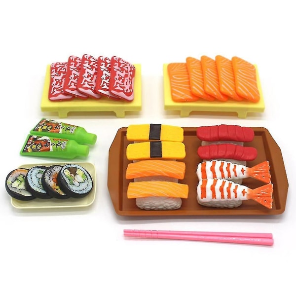 Simulering Sushi Mat Kök Set Modell Låtsas Lek Kök Utbildning Barn Leksak Kaesi