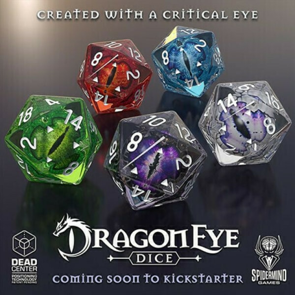 Dragon's Eye-tärningar, hartstärningar, handgjorda tärningar med flytande kärnharts, skarpkantstärningar av harts, polyedriska tärningar, set green