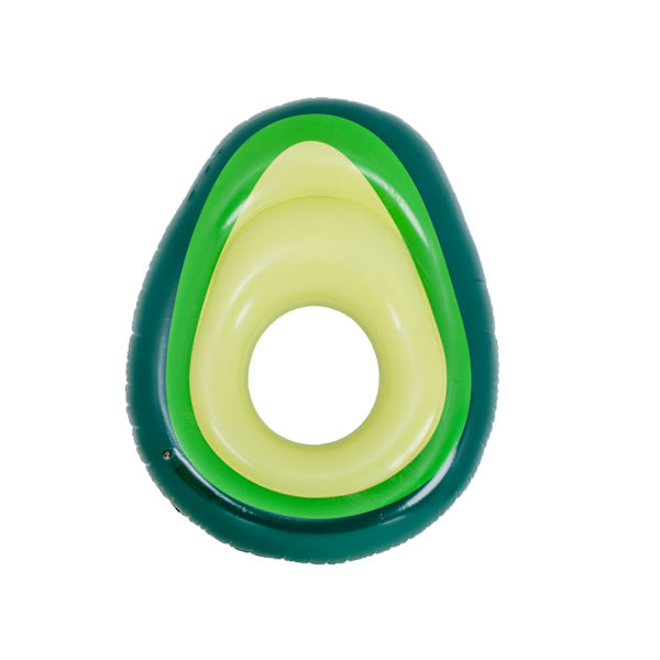 Oppustelig bademadras med avocado-bold med frø 150 cm XL 1330