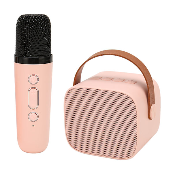 Bluetooth Högtalarmikrofonset Multifunktion HiFi Stereo Bärbar Handhållen Karaoke Mikrofoner Högtalare Maskin för Hem KTV