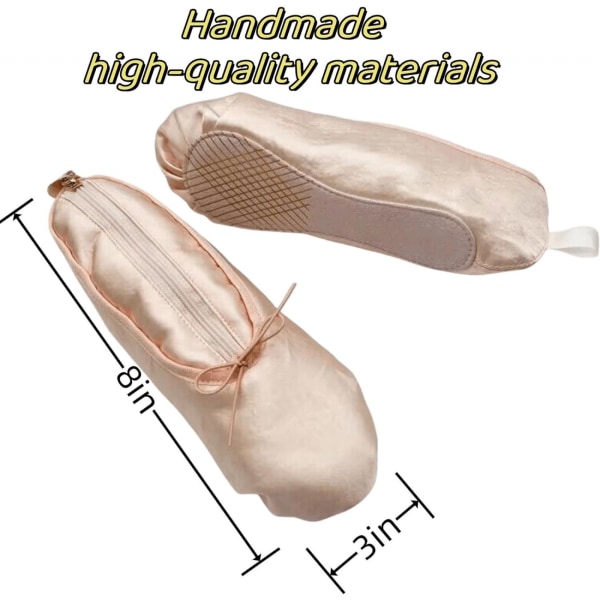 Pink ballet sko makeup taske tilpasset navn personlig dans sko taske bærbar makeup svane ballet taske egnet til dansere og danseelskere