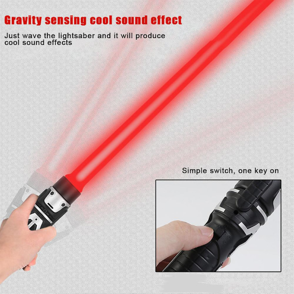 Star Wars Laser Sword Leksaker Med Ljud Belysning För Barn Anti-halk Handtag Lightsaber Cosplay rekvisita Red