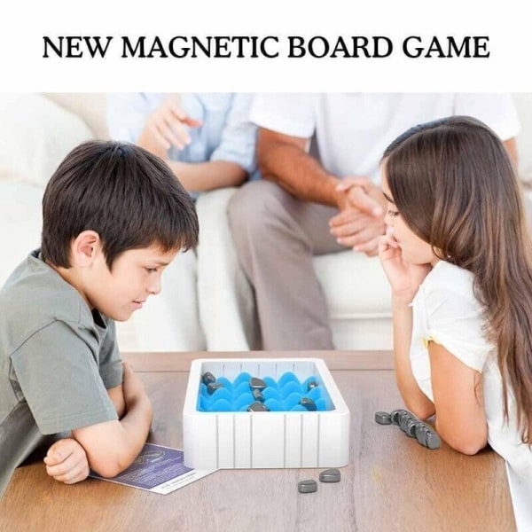 Ferromagneettinen magneettinen shakkipeli Muovinen interaktiivinen magneettilautapeli UK HOT
