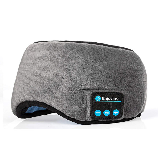Bluetooth Music Eyemask Blackout 3D Call Answering Smart Sleeping Eyemask grey