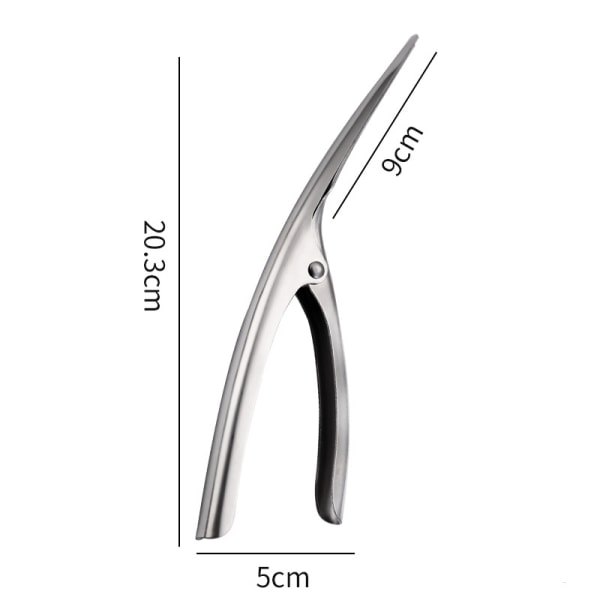 Katkarapujen kuorimiseen tarkoitettu katkarapujen kuorija, keittiöväline, kannettava ruostumattomasta teräksestä valmistettu katkarapujen kuorintaan tarkoitettu linja, hummeri silver