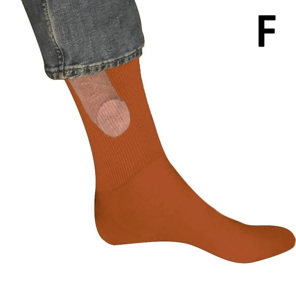 Vis Off-sjove Sock Novelty Sock Julegave Ny brown