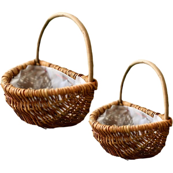 2 stk. vævede vægkrukker