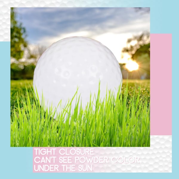 Könsavslöjande exploderande golfbollar - Rosa och blått set för en pojke eller flicka könsavslöjande fest C