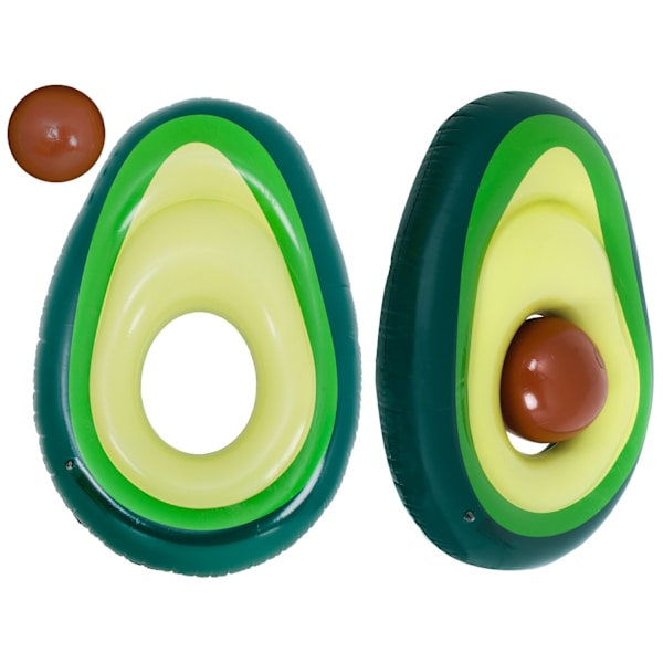 Oppustelig bademadras med avocado-bold med frø 150 cm XL 1330