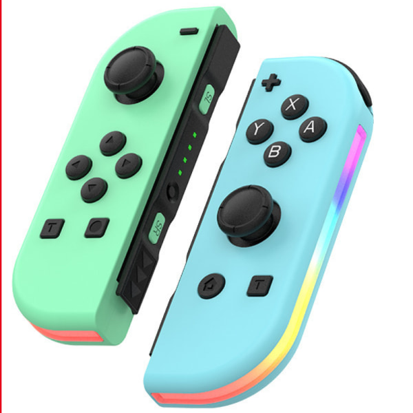 Trådløs håndkontrol kompatibel til Nintendo Switch, Oled, Lite Gamepad Joystick (l/r) Ersättning med Rgb-højder Green Blue
