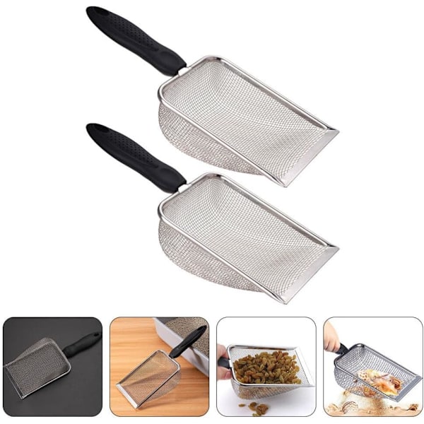 ##/2-pack Strandnät Spadar för att Samla Snäckor Sandsil Spadar för att Samla Snäckor Spadar Sil Slev Sommarpool##/